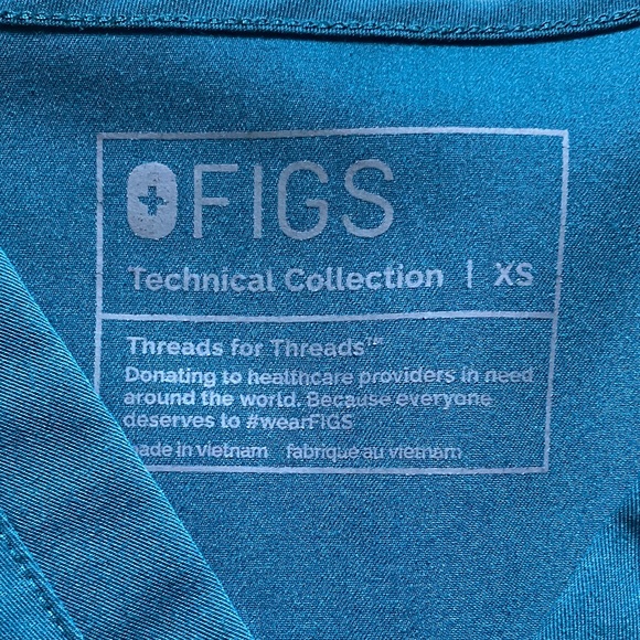 💕Figs Teal Technical Collection Scrub Set 💕 - Picture 2 of 7